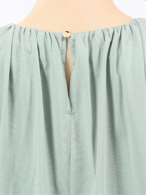 ギャザーネック 半袖プルオーバー