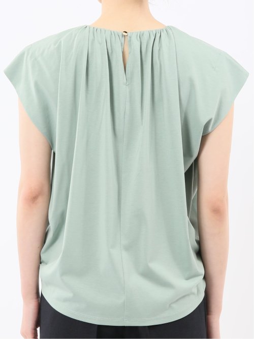 ギャザーネック 半袖プルオーバー