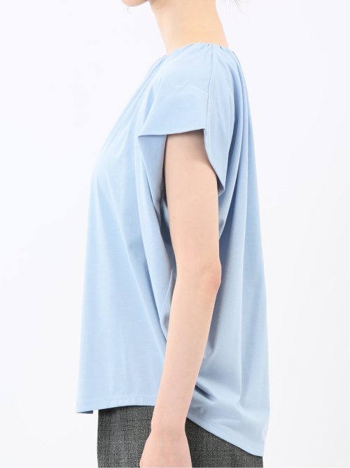 ギャザーネック 半袖プルオーバー