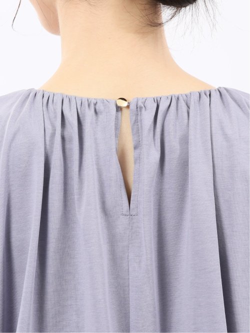 ギャザーネック 半袖プルオーバー