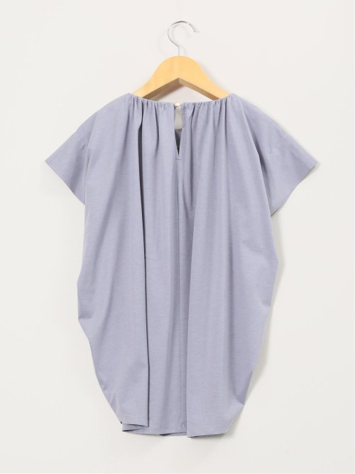 ギャザーネック 半袖プルオーバー