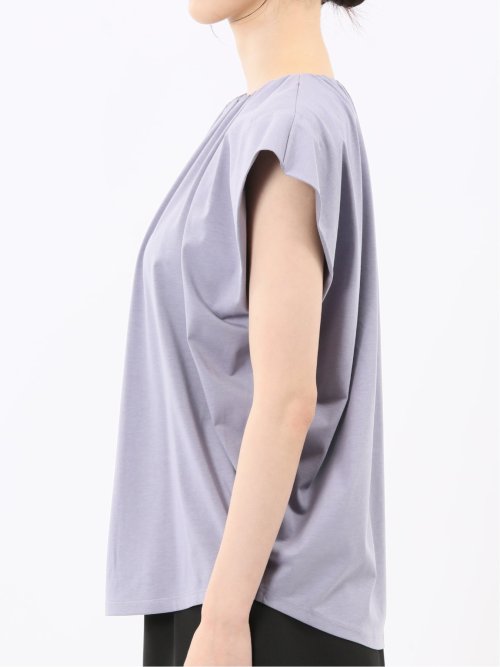 ギャザーネック 半袖プルオーバー