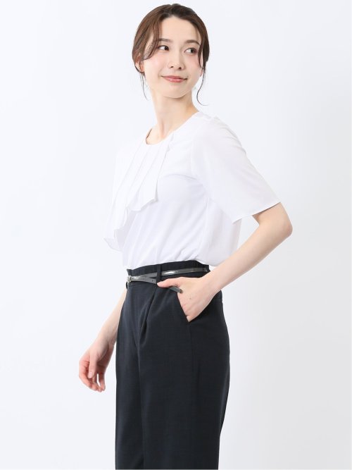 アシメフリル 半袖プルオーバー