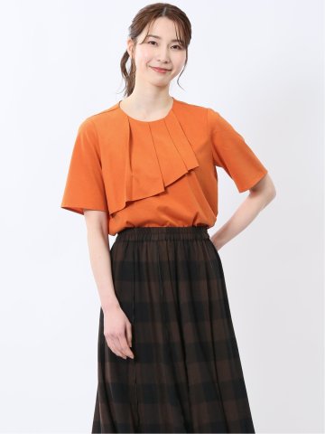 アシメフリル 半袖プルオーバー