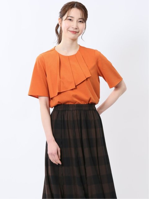 アシメフリル 半袖プルオーバー