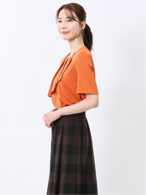 アシメフリル 半袖プルオーバー