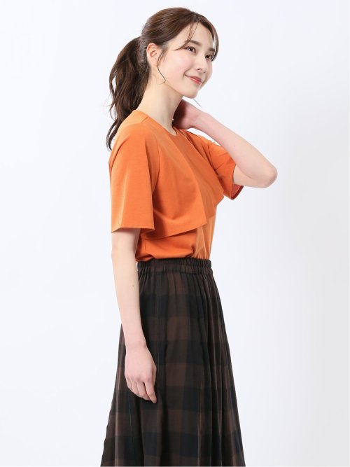 アシメフリル 半袖プルオーバー