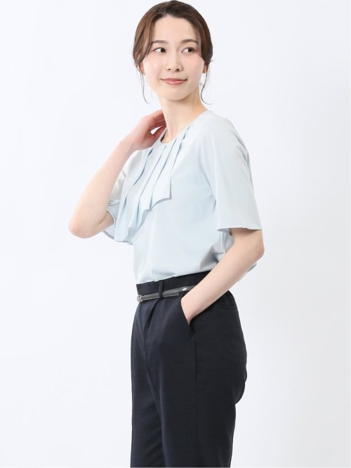 アシメフリル 半袖プルオーバー