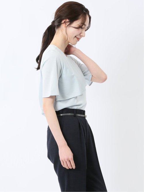 アシメフリル 半袖プルオーバー