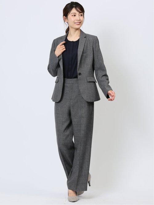 比翼 クルーネック 半袖ブラウソー