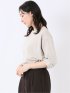 接触冷感 袖タック クルーネック プルオーバー