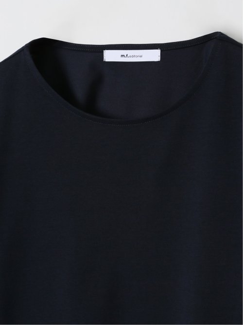 Tシャツ プルオーバー レディース 接触冷感 無地 クルーネック フレアスリーブ 楊柳 切替