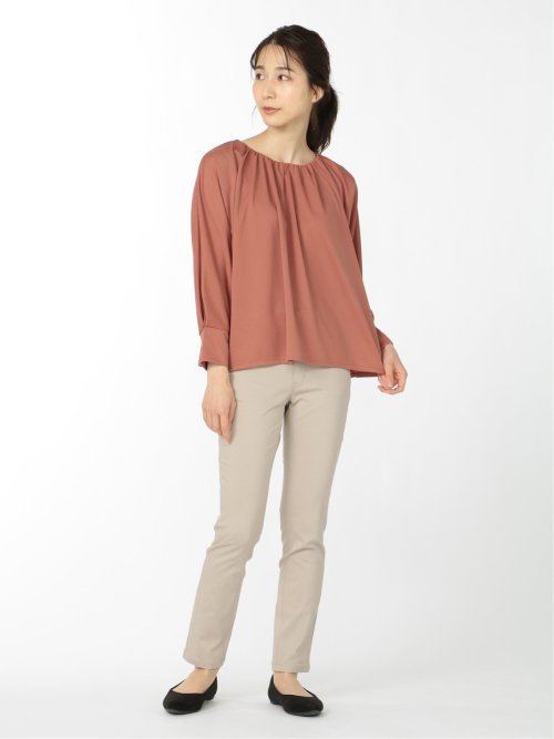 ハイツイスト ギャザー7分袖ドルマン