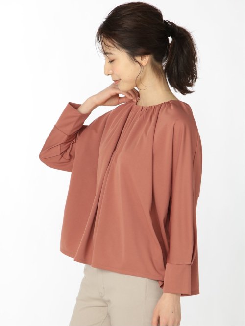 ハイツイスト ギャザー7分袖ドルマン