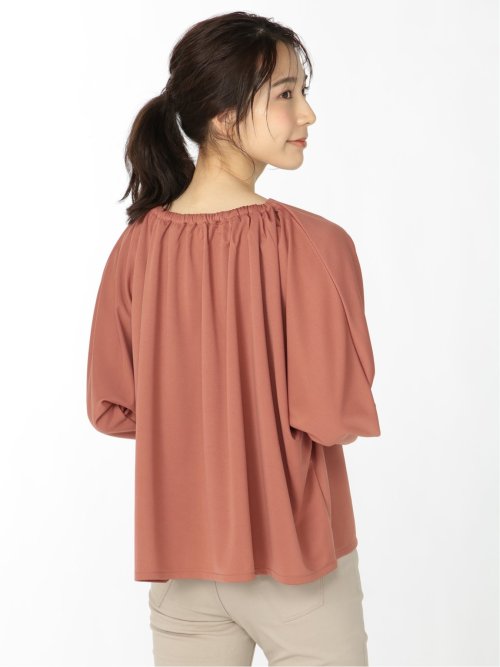 ハイツイスト ギャザー7分袖ドルマン