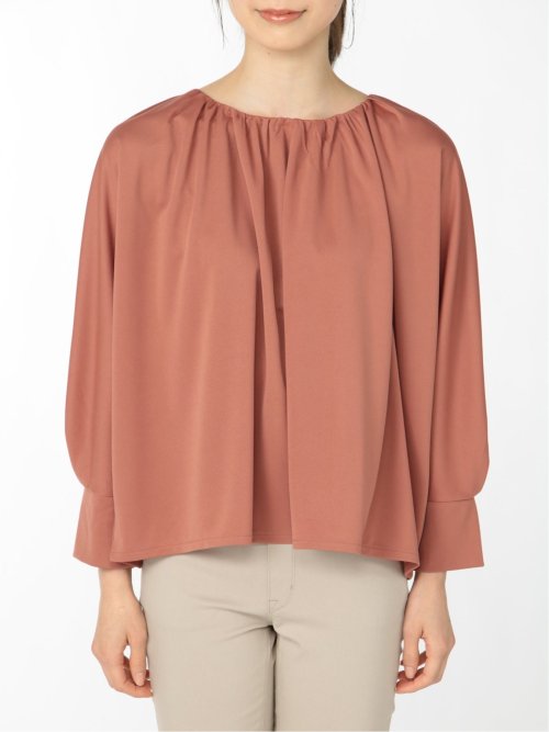 ハイツイスト ギャザー7分袖ドルマン