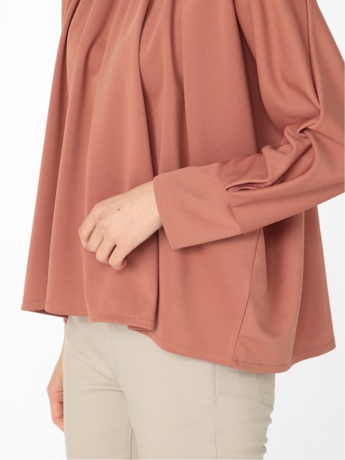 ハイツイスト ギャザー7分袖ドルマン