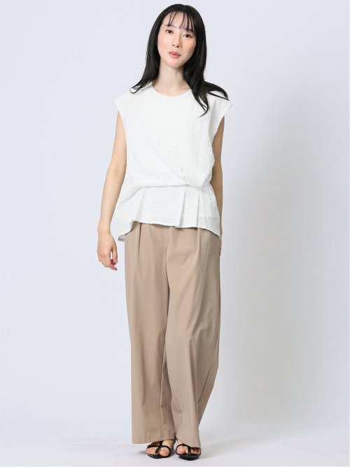 カットジャガード ブラウジングプルオーバー