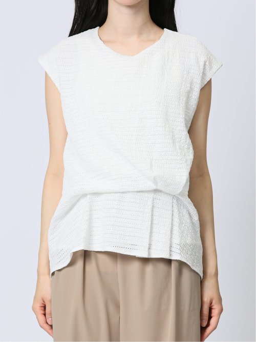 カットジャガード ブラウジングプルオーバー