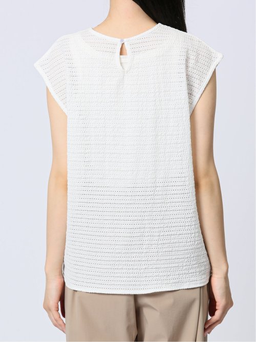 カットジャガード ブラウジングプルオーバー