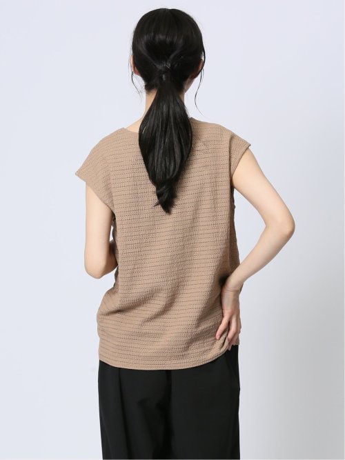 カットジャガード ブラウジングプルオーバー