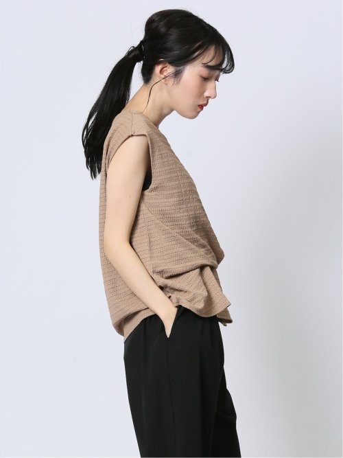 カットジャガード ブラウジングプルオーバー