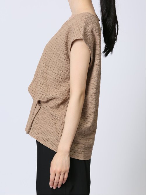 カットジャガード ブラウジングプルオーバー