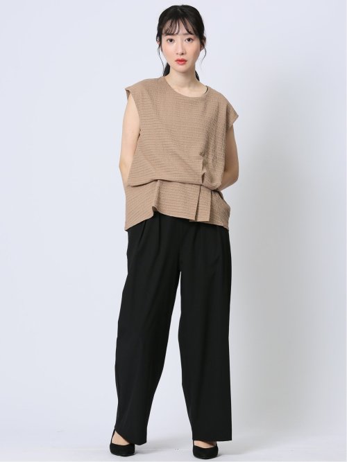 カットジャガード ブラウジングプルオーバー