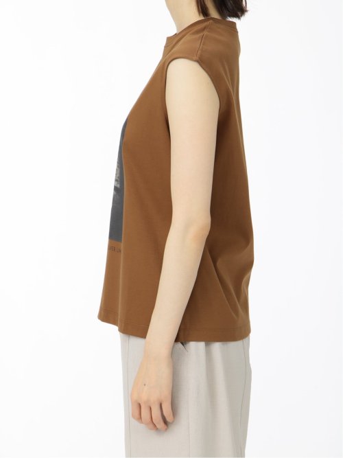 転写プリント フレンチスリーブプルオーバー