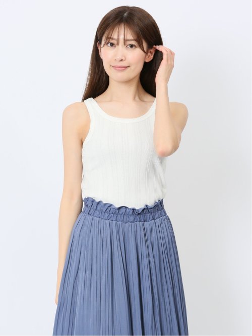 ハンチ/HUNCH 2WAY ランダムリブ タンクトップ