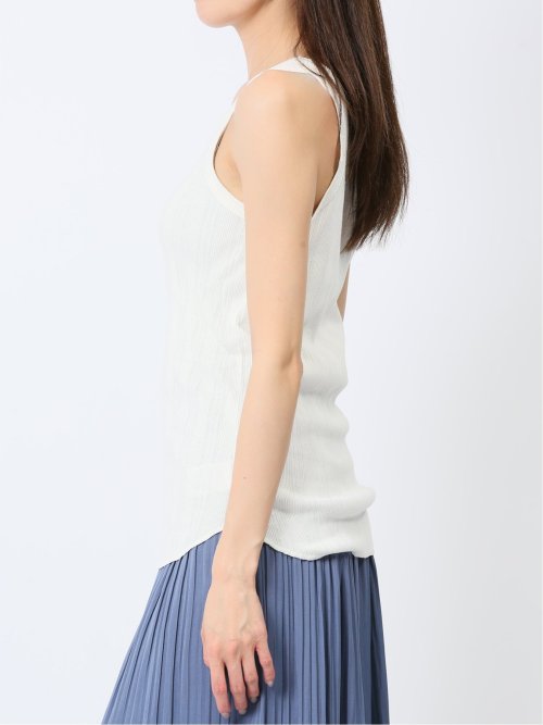 ハンチ/HUNCH 2WAY ランダムリブ タンクトップ