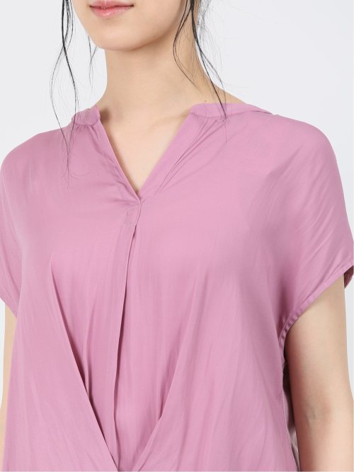 マーブルワルツ/MARBLE WALTS ハイブリッド 抜き衿半袖プルオーバー