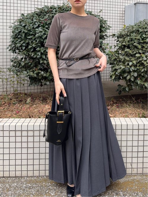 ドロー/DRAW シアー ベロアプルオーバー