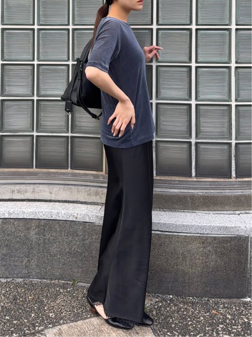 ドロー/DRAW シアー ベロアプルオーバー