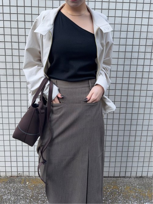 ドロー/DRAW アシンメトリー キャミソール