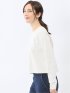 クロップド クルーネック長袖Ｔシャツ