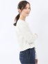 クロップド クルーネック長袖Ｔシャツ