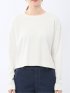 クロップド クルーネック長袖Ｔシャツ