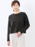 クロップド クルーネック長袖Ｔシャツ