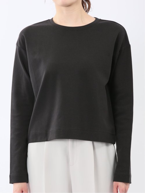 クロップド クルーネック長袖Ｔシャツ