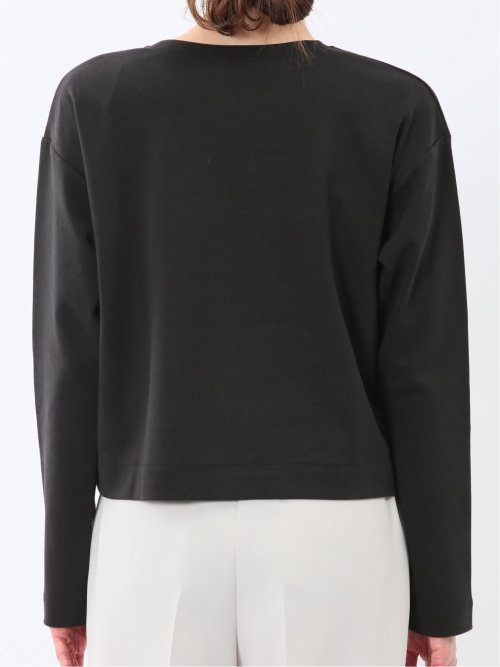 クロップド クルーネック長袖Ｔシャツ