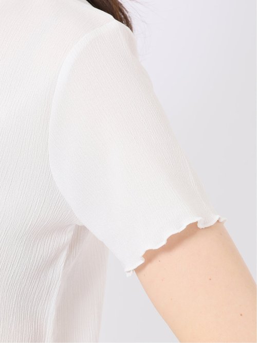 ストレッチ 楊柳 クルーネック 半袖 Tシャツ
