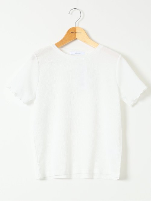 ストレッチ 楊柳 クルーネック 半袖 Tシャツ