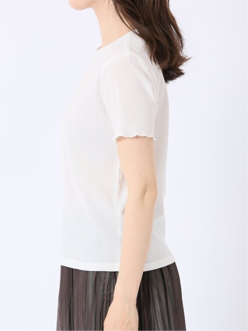 ストレッチ 楊柳 クルーネック 半袖 Tシャツ