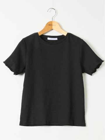 ストレッチ 楊柳 クルーネック 半袖 Tシャツ