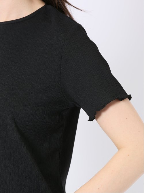 ストレッチ 楊柳 クルーネック 半袖 Tシャツ