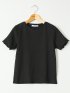 ストレッチ 楊柳 クルーネック 半袖 Tシャツ