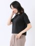 クロップド クルーネック 半袖 Ｔシャツ