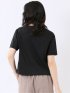 クロップド クルーネック 半袖 Ｔシャツ