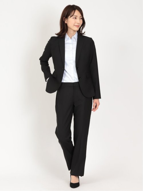 形態安定 ストレッチ レギュラーカラー 長袖シャツ